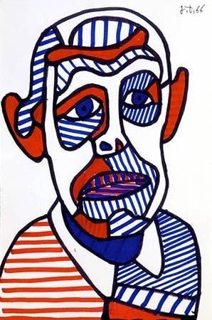  Autoportrait II. Jean Dubuffet, 1966